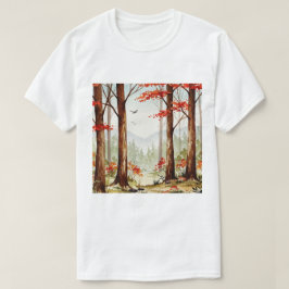 Herbstwaldszene T-Shirt