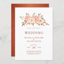 Herbstwasserfarbe Blumenkugel Elfenbein Hochzeit