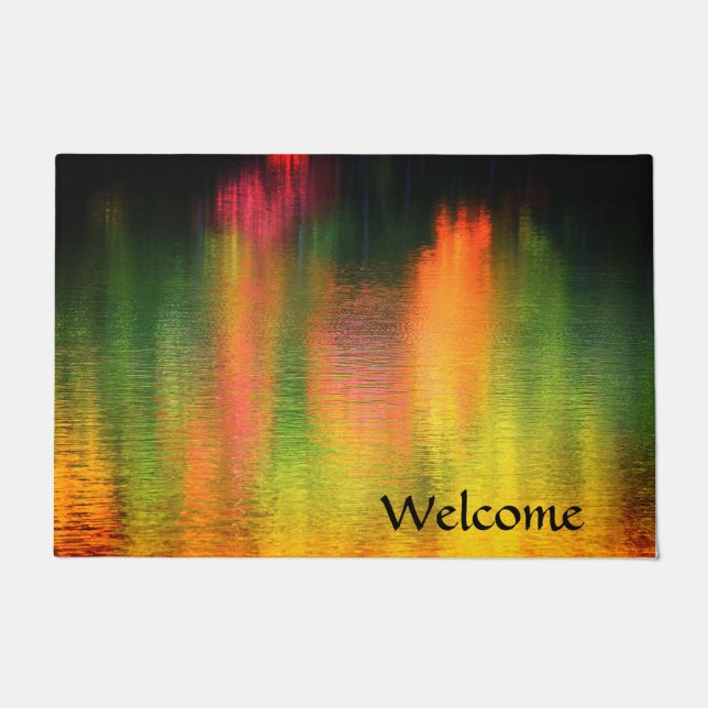 Herbstwasserfarben Doormat Fußmatte (Vorderseite)