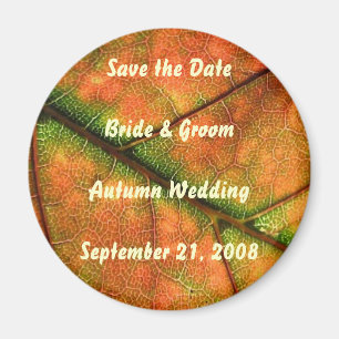 HerbstWedding Save the Date Magnet