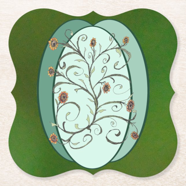 Herbstwein Untersetzer (Vorderseite)