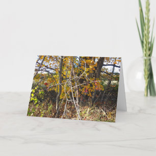 Herbstweingewebe und Berries "Ahh Card" Karte