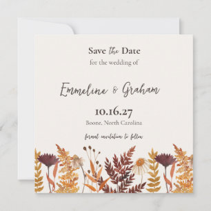 Herbstwiese Hochzeit Termin vormerken Save The Date