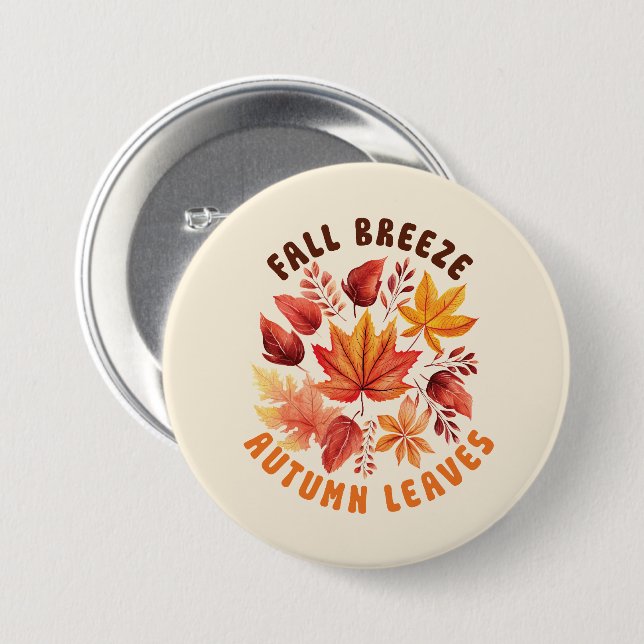 Herbstwind Button (Vorne & Hinten)
