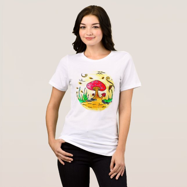 Herbstwind (Herbst Baumhaus Sammlung) Tri-Blend Shirt (Vorderseite voll)