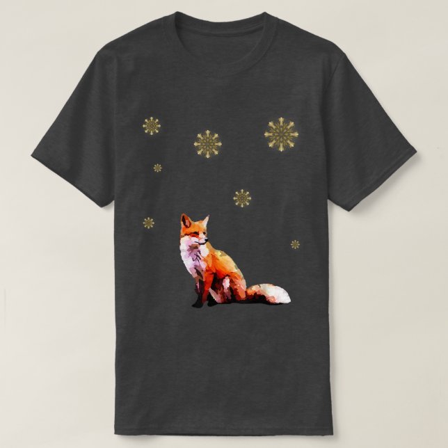 HerbstWinter Klassischer Glühstern und Niedliches  T-Shirt (Design vorne)