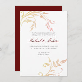 Herbstwirbelhochzeit Einladung