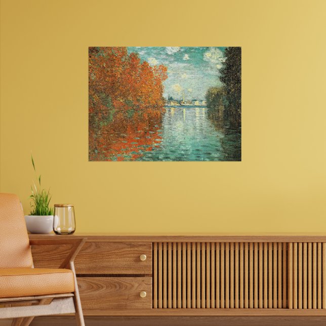 Herbstwirkung bei Argenteuil von Monet, Poster (Wohnzimmer 2)