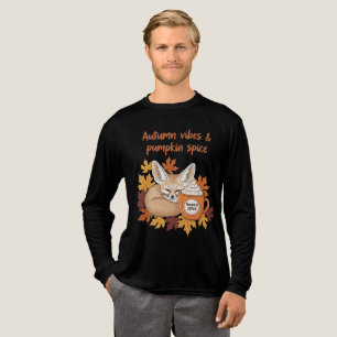Herbstwoben und Pumpkin-Gewürz - Gemütlicher Fox F Tri-Blend Shirt