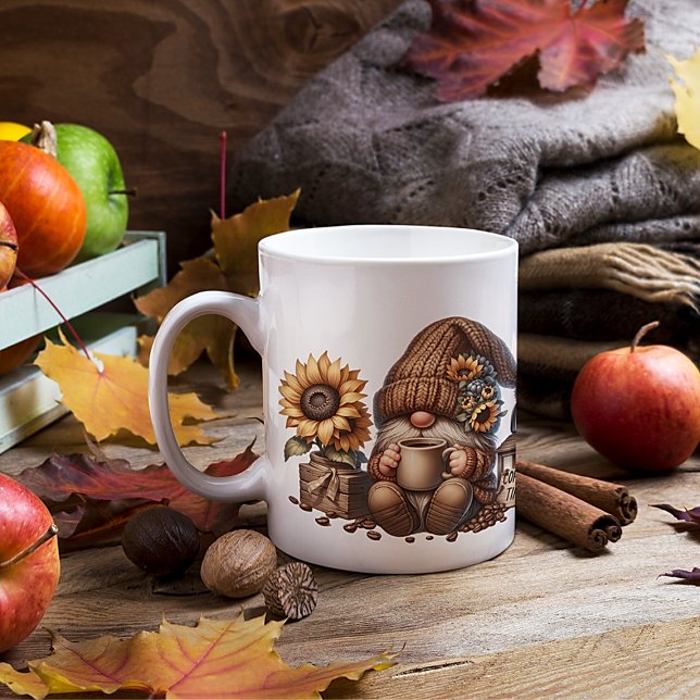 Herbstwoche Niedlich Gnome-Tasse Kaffeetasse (Von Creator hochgeladen)