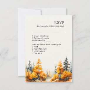 Herbstwochenende RSVP-Karte RSVP Karte