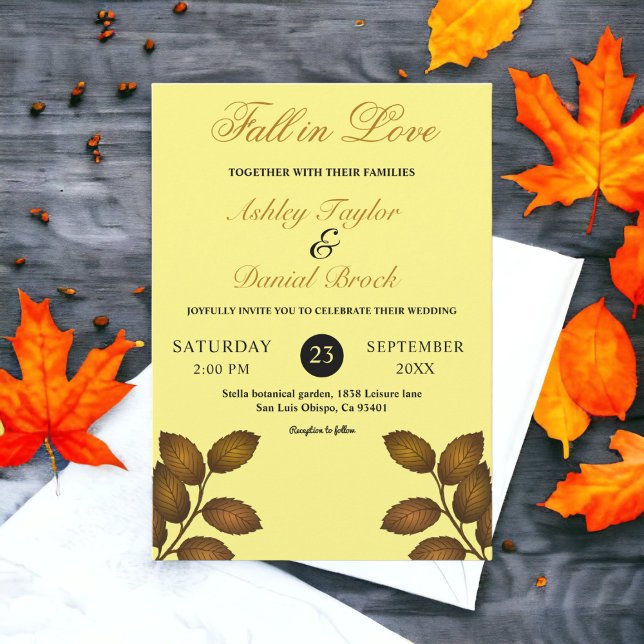 Herbstwochenende Rustikale Boho Chic Fall Blumenho Einladung (Von Creator hochgeladen)
