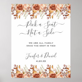 Herbstwochenende Rustikale Boho Hochzeit Poster