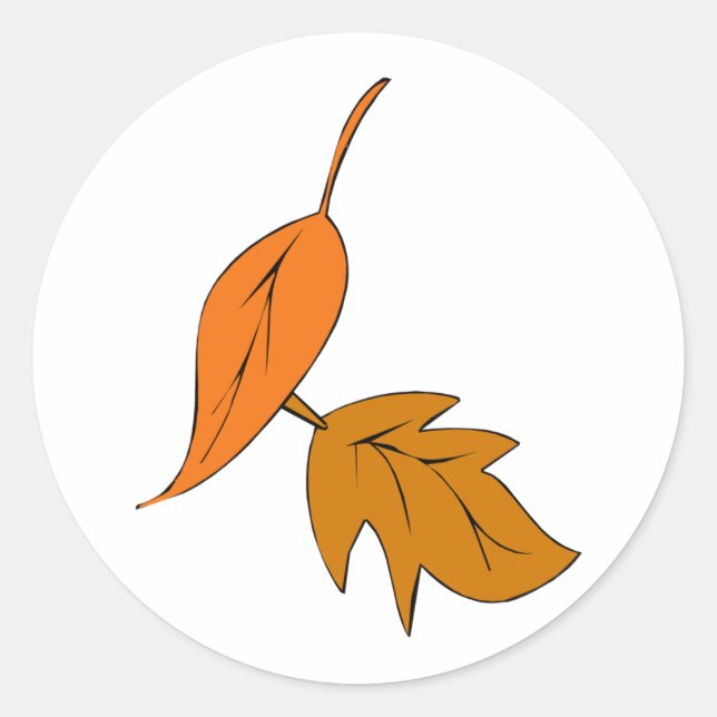 Herbstwochenthema Einladungen Umfasst Siegel Runder Aufkleber (Vorderseite)