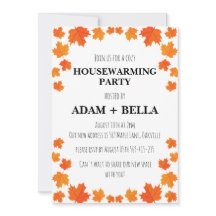 Herbstwohnung Einladungen