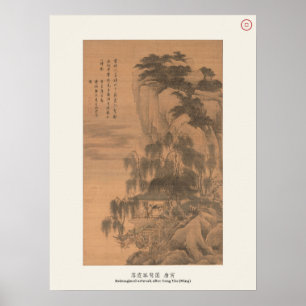 Herbstwolken & einsame Ente - Tang Yin, Ming Poster