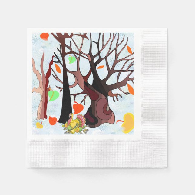 Herbstwonderland - serviette (Vorderseite)