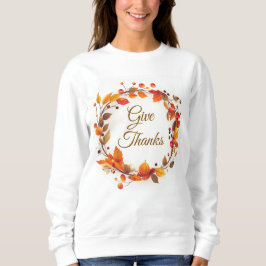 Herbstwreath Danke Sweatshirt