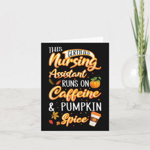 Herbstzertifiziertes Nursing Istant Cna Coffein Pu Karte