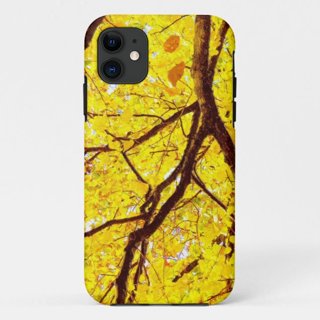 Herbstzweige - goldgelb Case-Mate iPhone hülle (Rückseite)