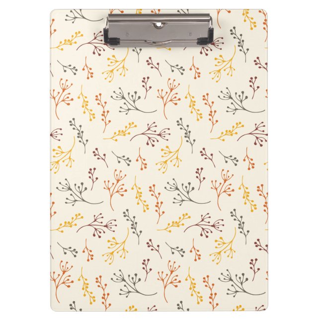 Herbstzweige Klemmbrett (Vorderseite)