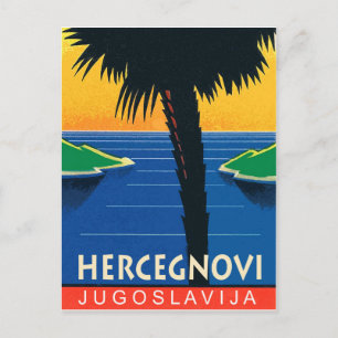 Herceg Novi, Montenegro, Jugoslawien, Jahrgang Postkarte
