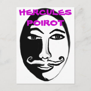 Hercule Poirot Postkarte