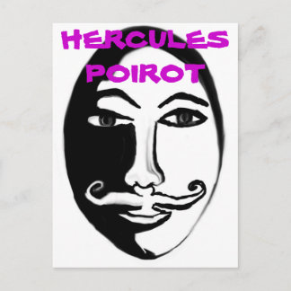 Hercule Poirot Postkarte