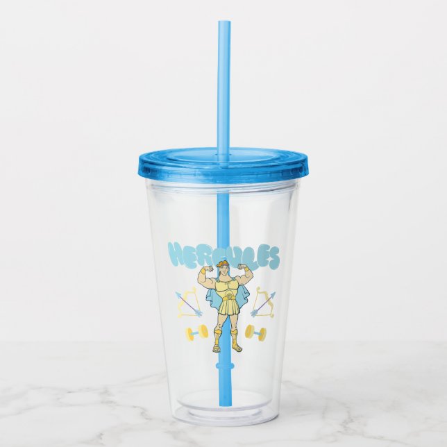 Hercules Arrows and Dumbbells Flex Acrylic Tumbler Acryltrinkbecher (Vorderseite)