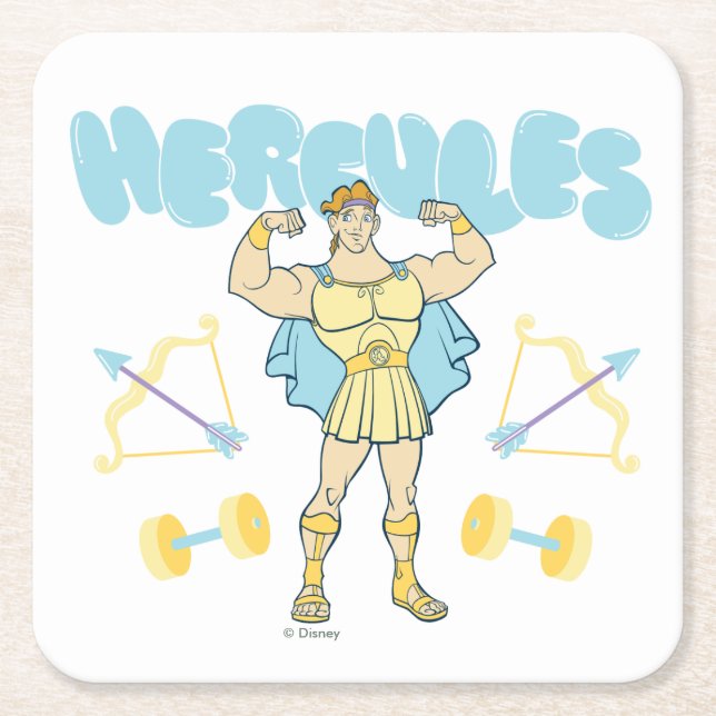 Hercules Arrows and Dumbbells Flex Square Paper Co Rechteckiger Pappuntersetzer (Vorderseite)