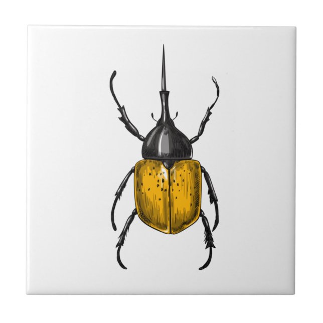 Hercules beetle fliese (Vorderseite)
