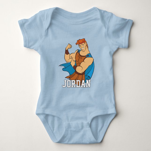 Hercules Bicep Flex Baby Bodysuit Baby Strampler (Vorderseite)