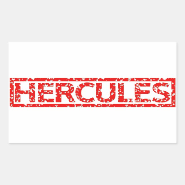 Hercules Briefmarke Rechteckiger Aufkleber (Vorderseite)