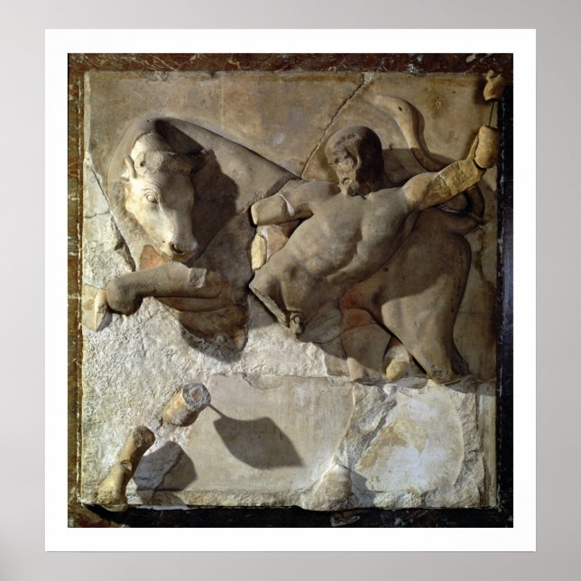 Hercules Fighting the Cretan Bull, eine Serie Poster (Vorne)