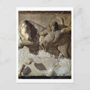 Hercules Fighting the Cretan Bull, eine Serie Postkarte
