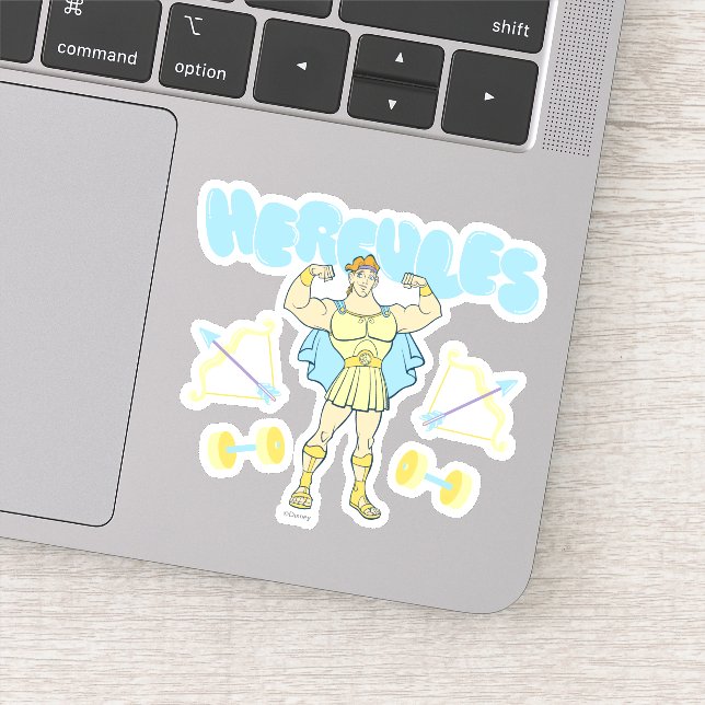 Hercules Pfeile und Hanteln Flex Aufkleber (Detail)