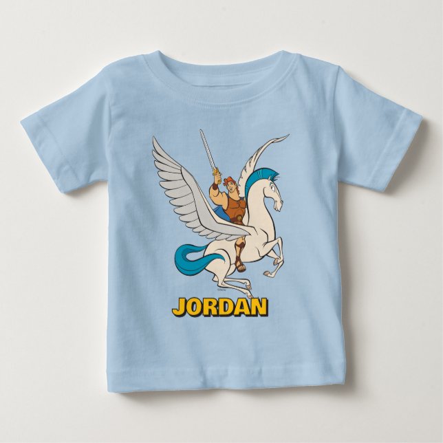 Hercules Riding Pegasus Baby T-Shirt (Vorderseite)