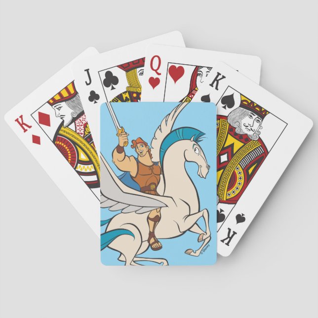 Hercules Riding Pegasus Poker Cards Spielkarten (Rückseite)