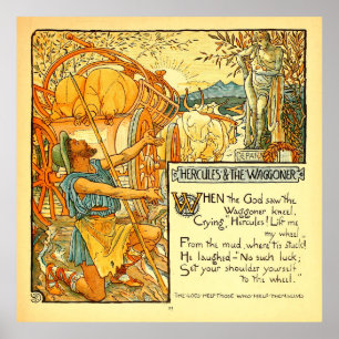 Hercules und Wagoneer Walter Crane Poster