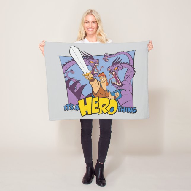 Hercules vs Hydra - It's a HERO Thing Fleece Blank (Beispiel)
