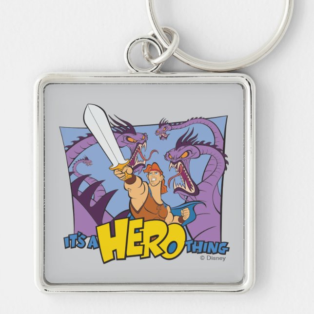 Hercules vs Hydra - It's a HERO Thing Keychain Schlüsselanhänger (Vorne)