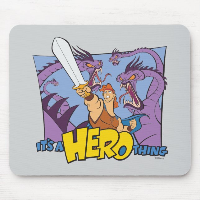 Hercules vs Hydra - It's a HERO Thing Mouse Pad Mousepad (Vorne)
