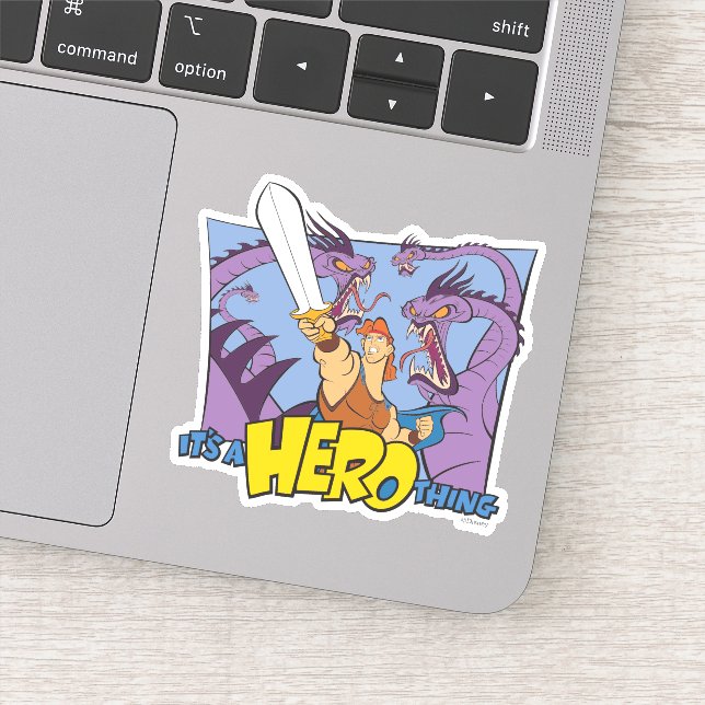 Hercules vs Hydra - It's a HERO Thing Sticker (Detail)