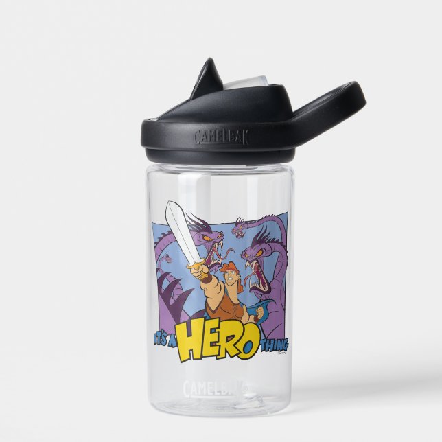 Hercules vs Hydra - It's a HERO Thing Water Bottle Trinkflasche (Links)