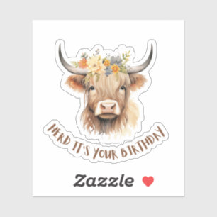 Herd ist dein Geburtstag Aufkleber