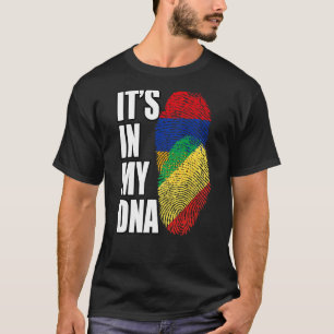 Herde der DNA-Flagge der Republik Kongo und Armeni T-Shirt