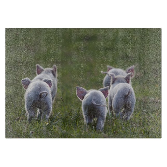 Herde des Ferkel-Schneidebretts Schneidebrett (Vorderseite)