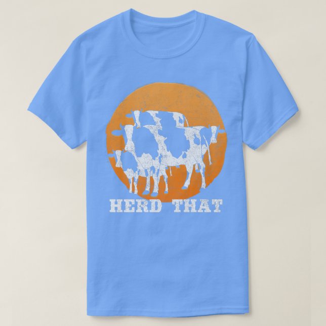 Herde, die Kuh liebt Bauer T-Shirt (Design vorne)