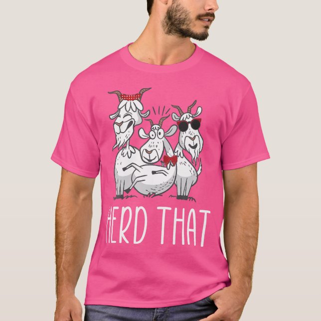Herde, die Mädchenziege T-Shirt (Vorderseite)