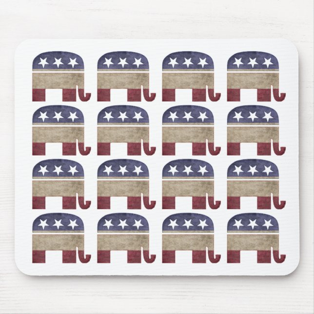 Herde Elefanten republikanischen GOP Mousepad (Vorne)